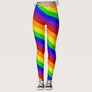 Leggings voor strips regenboogkleuren PRIDE Colorf