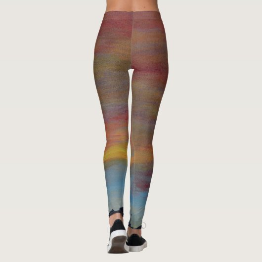 Leggings voor Sunset Sky (Achterkant)