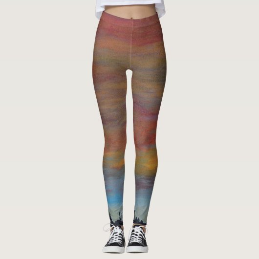 Leggings voor Sunset Sky (Voorkant)