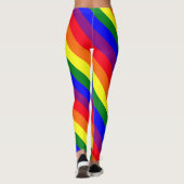Leggings voor tapekleurenkleuren in Stripes Patter (Achterkant)