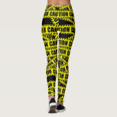 Leggings voor tapeontwerp met waarschuwing (Achterkant)