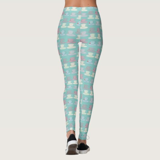Leggings voor theebeker en saucer Pattern (Achterkant)