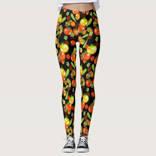 Leggings voor tomaten- en okra-groenten (Voorkant)