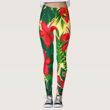 Leggings voor tropische afdrukken