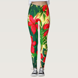 Leggings voor tropische afdrukken