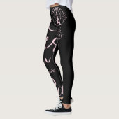Leggings voor typografische partikelroofretro uit (Links)