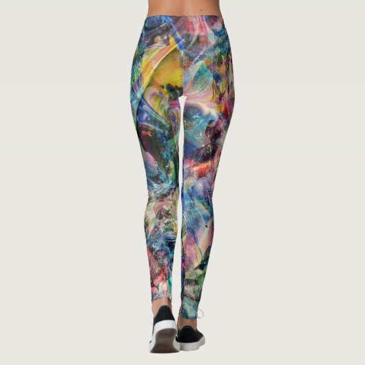 Leggings voor veelkleurige afdrukken (Achterkant)