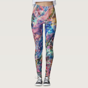 Leggings voor veelkleurige afdrukken
