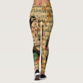 Leggings voor Victoriaans muziekvellen Waterverf (Achterkant)