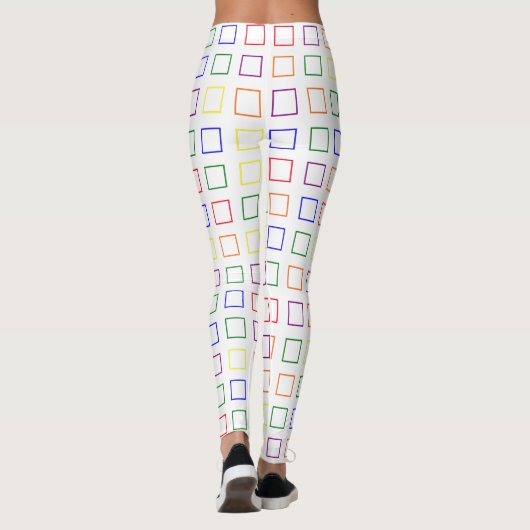 Leggings voor vierkantspatroonkleuren (Achterkant)
