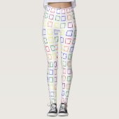 Leggings voor vierkantspatroonkleuren (Voorkant)