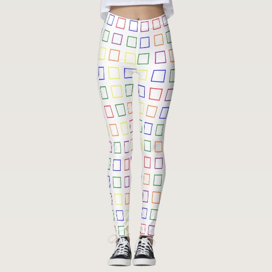 Leggings voor vierkantspatroonkleuren (Voorkant)