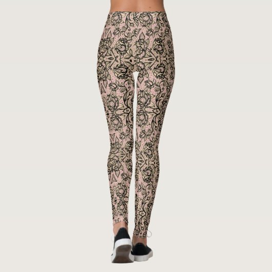 Leggings voor Vintage Image (Achterkant)