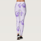 Leggings voor Violet Flower (Achterkant)