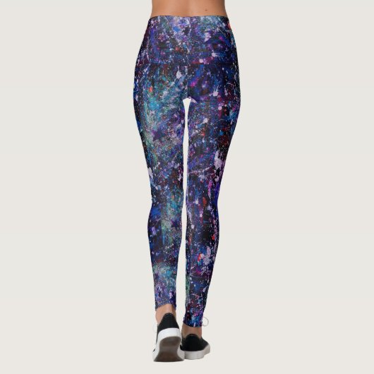 Leggings voor volledige galaxy glitter (Achterkant)