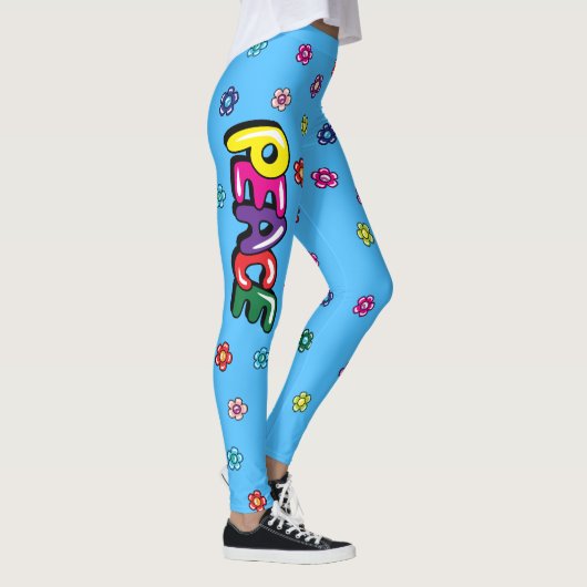 Leggings voor vrede en bloemen (Rechts)