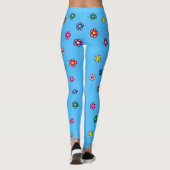 Leggings voor vrede en bloemen (Achterkant)