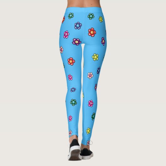 Leggings voor vrede en bloemen (Achterkant)