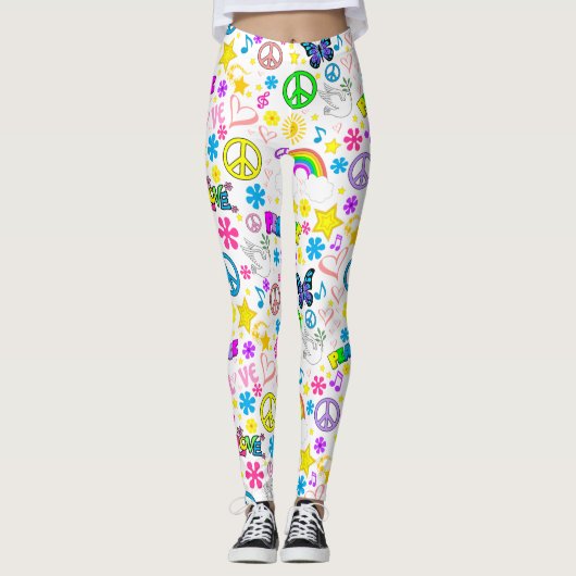 Leggings voor vrede en liefde (Voorkant)