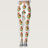 leggings voor vrolijke kerstfeestdagen (Voorkant)