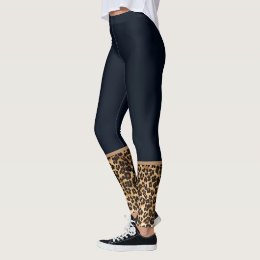 Leggings voor vrouwelijke Leggings-luipaard afdruk (Links)