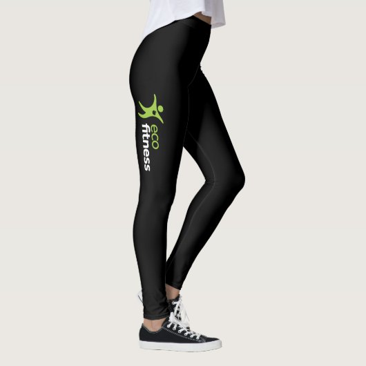 Leggings voor vrouwen | Eco Fitness Black 2 (Rechts)