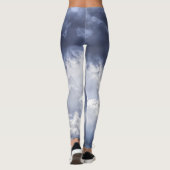 Leggings voor vrouwen | Eco Fitness Clouds & Sky (Achterkant)