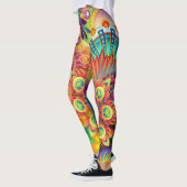 Leggings voor vrouwen | Eco Fitness Colorful Abstr (Links)
