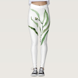 Leggings voor vrouwen met een eucalyptus