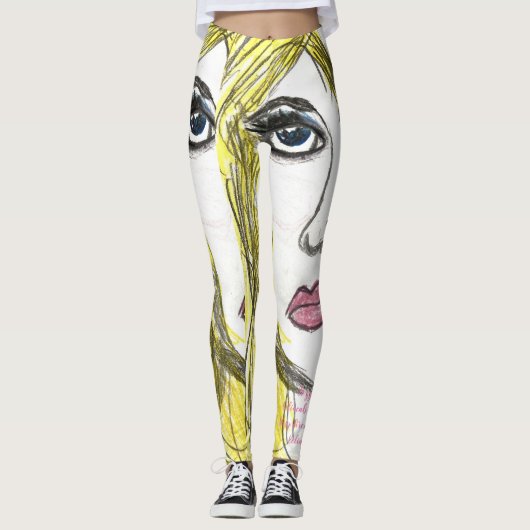 leggings voor vrouwen "Pinky" (Voorkant)