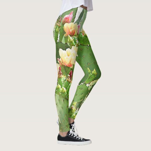 Leggings voor vrouwen - Prickly Pear Blooms (Rechts)