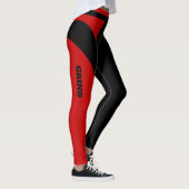 Leggings voor vrouwen Rood en zwart (Rechts)