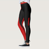 Leggings voor vrouwen Rood en zwart (Links)