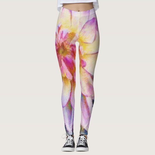Leggings voor waterLily Bold Print (Voorkant)