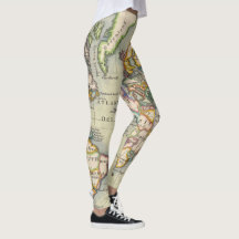 Leggings voor Wereldkaart-avontuur