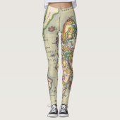 Leggings voor  Wereldkaart-avontuur (Voorkant)