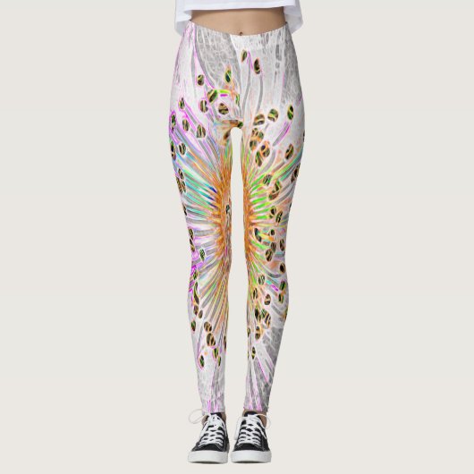 Leggings voor Wild Roos Design in Pastels (Voorkant)