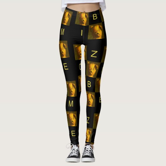 Leggings voor Zombie Teddy Bear Design (Voorkant)