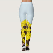 Leggings voor zonnebloem Blue Sky (Achterkant)