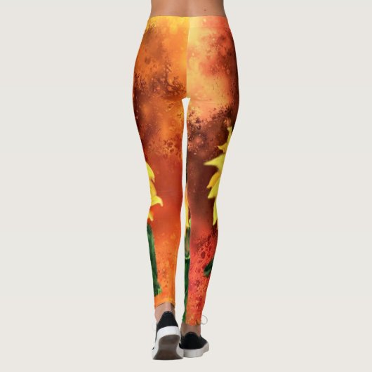 Leggings voor zonnebloemen (Achterkant)