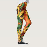 Leggings voor zonnebloemen<br><div class="desc">Mooie Zonnebloemen Leggings MIGNED schilderij ontwerp</div>