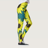 Leggings voor zonnebloemen - enorme zonnebloemen l (Rechts)