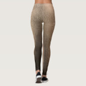 Leggings voor zwart en zilver getextureerde doezel (Achterkant)