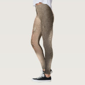 Leggings voor zwart en zilver getextureerde doezel (Links)