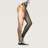 Leggings voor zwart en zilver getextureerde doezel (Rechts)