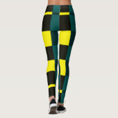 Leggings voor zwart-geel vrouwen (Achterkant)