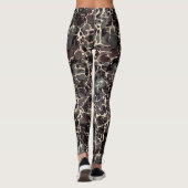 Leggings voor zwart gemarmerd papier (Achterkant)