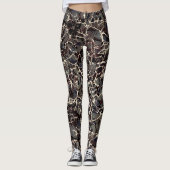 Leggings voor zwart gemarmerd papier (Voorkant)