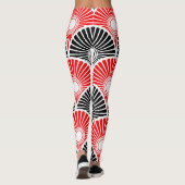 Leggings voor zwart-wit en rood halfcirkelvormig g (Achterkant)