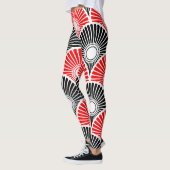 Leggings voor zwart-wit en rood halfcirkelvormig g (Links)